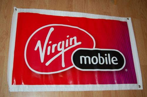 New Virgin Mobile Banner Vinyl Virgin Mobile Sign for Retail Store