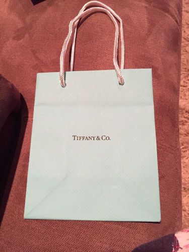 One Tiffany &amp; Co Gift Bag - Size Small 6&#034;H x 5&#034;W X 3&#034;D