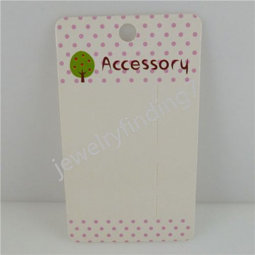 50PCS Paper Hair Clip Hanging Card Jewelry Holder Display Packaging Cards