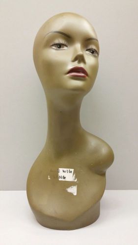 USED MANNEQUIN HEAD WIG HAT DISPLAY HOLDER BUST #1