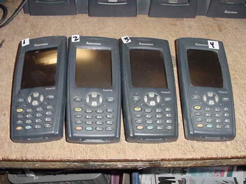 4x Intermec Model 700C Color Handheld Computers for P/R Only. All Power Up #3.
