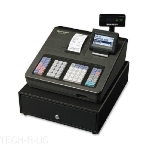 Sharp xea207 cash register 2000 plus- 25 clerks- 99 departments-thermal printing for sale