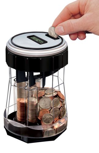 EZ-Count Digital COIN COUNTER Money Jar Machine Motorized Magnif 3553 Counts NEW
