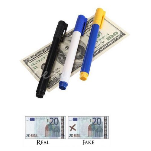 Fake forged currency money bill bank note pen checker detector tester marker for sale