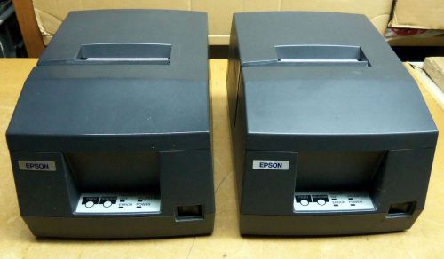Lot of 2  epson tm-u325d point of sale / validation printers w power supplies for sale