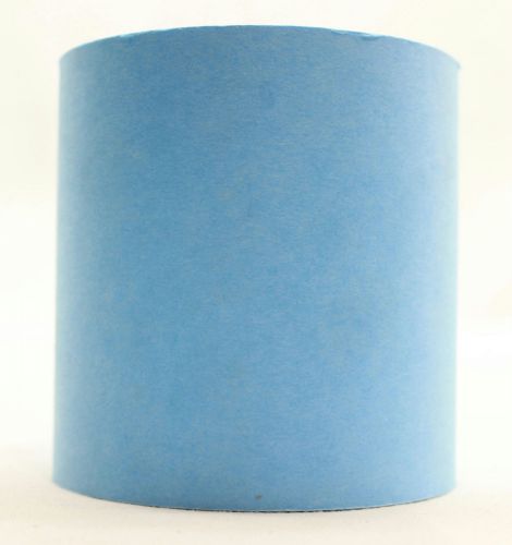 Blue 3&#034; x 3&#034; Paper Safety Mark Tag Roll Print Heavy Machinery Register Receipt