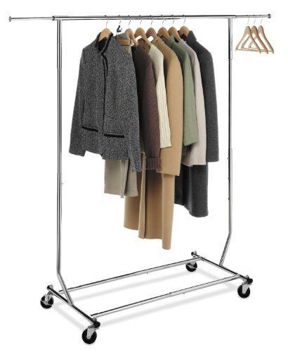 NEW DecoBros Supreme Commercial Grade Clothing Garment Rack Chrome mobile 2013