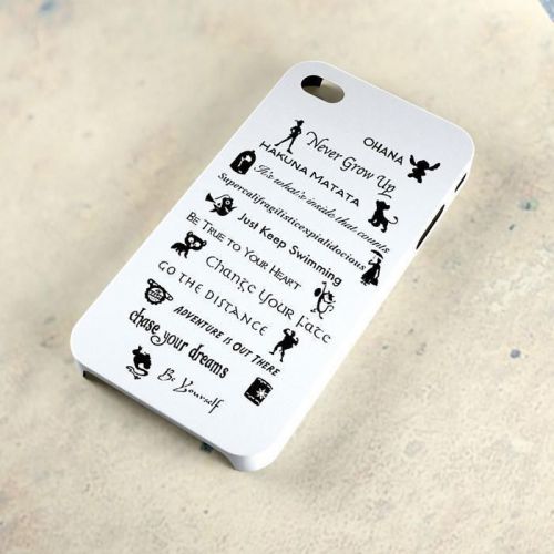 Disney Quote Never Grow Up Peter Pan A29 3D iPhone 4/5/6 Samsung Galaxy S3/S4/S5