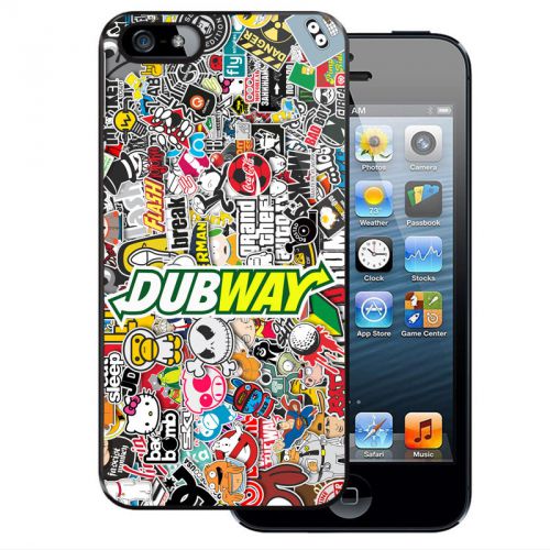 DUBWAY STICKER BOMB Car VW Dub Golf Logo iPhone Case 4 4S 5 5S 5C 6 6 Plus