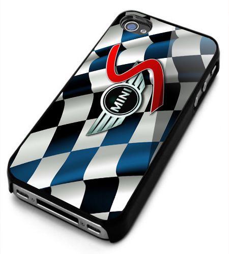 mini cooper emblem logos checkers Logo iPhone 5c 5s 5 4 4s 6 6plus case
