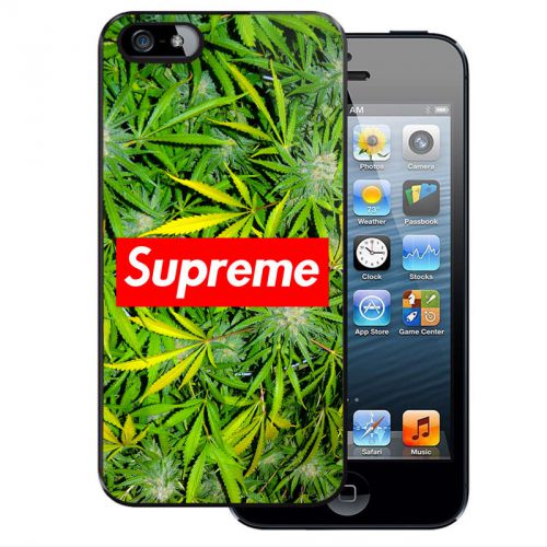Marijuana Weed Cannabis Supreme iPhone 4 4S 5 5S 5C 6 6Plus Samsung S4 S5 Case
