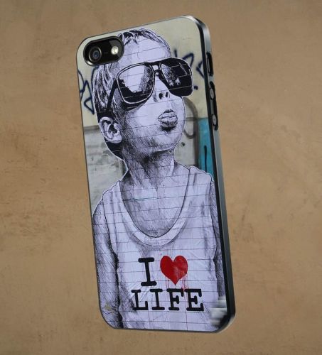 Banksy I Love My Life Art Samsung and iPhone Case