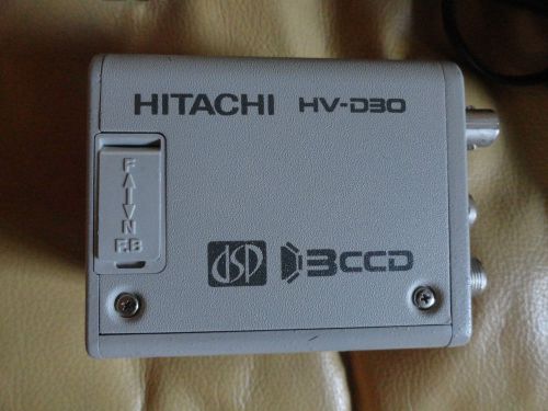 Hitachi hv-d30 compact 3ccd c-mount microscope video camera 1/3&#034; image sensor for sale
