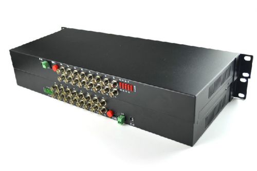 16 channel digital video data fiber optic media converter transmitter &amp; receiver for sale