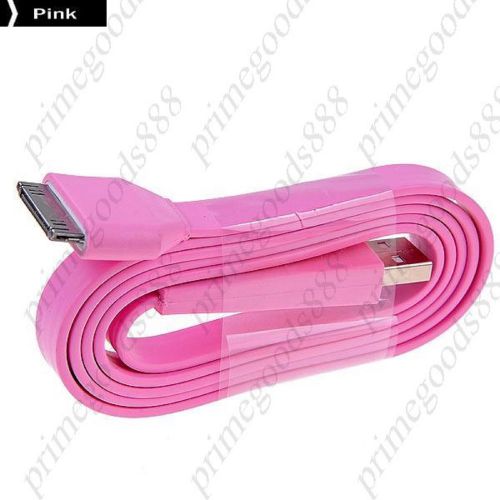 1M USB 2.0 Male to 30 pin Dock Connector Cable Charger Deals Adapter Pink