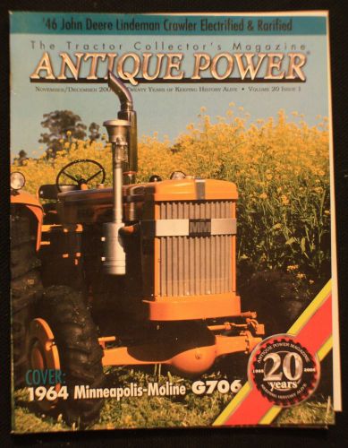 Antique Power Magazine - 2004 November/December ~ Combine and SAVE!