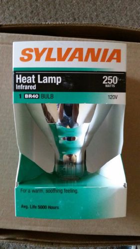 Sylvania Heat Lamp Infrared 250 Watts 120V BR40 Bulb - FREE SHIPPING