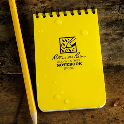 Rite in the rain notebook universal polydura safe record all-weather paper n134 for sale