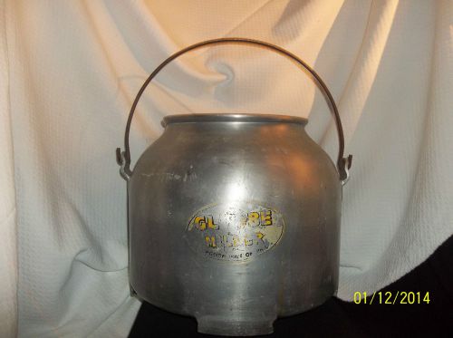 Large Milk Can Bucket Dairy Stainless Milker Pail With Feet, Globe Milker Advert