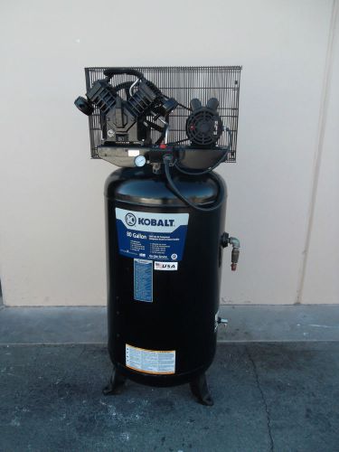 SWEET!!!  Kobalt 80 gallon vertical air compressor LOW HOURS
