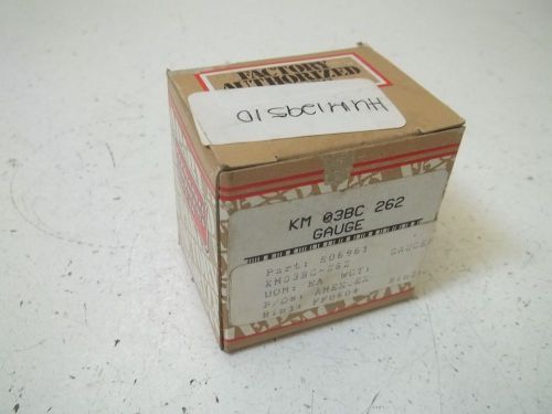 FACTORY AUTHORIZED PARTS KM 03BC 262 GAUGE 0-400 PSI *NEW IN A BOX*