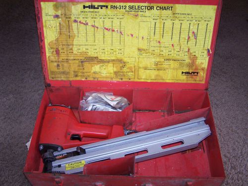 Hilti air nail gun model rn 312 with case for sale