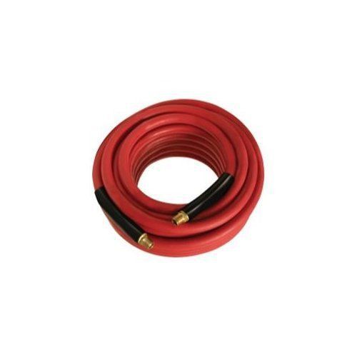 Mountain 91003998 3/8&#034; x 25&#039; 300 lb. red rubber air hose 1/4&#034; mxm coupled for sale