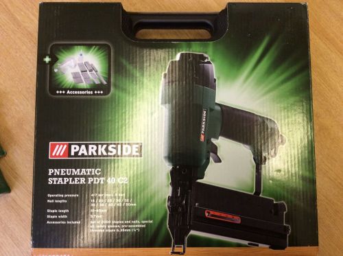 Parkside Pneumatic Stapler PDT 40 C2 with extra nail and staple sets