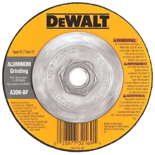 DEWALT DW8407 7-Inch by 1/4-Inch by 5/8-Inch-11 Aluminum Grinding Wheel