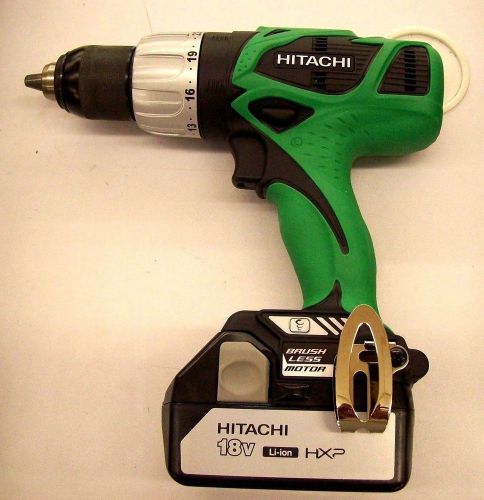 Hitachi dv18dbl 18v cordless hammer drill brushless for sale