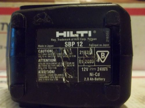 HILTI 12V 2,0 AH SBP 12 Cordless battery pack 12 V