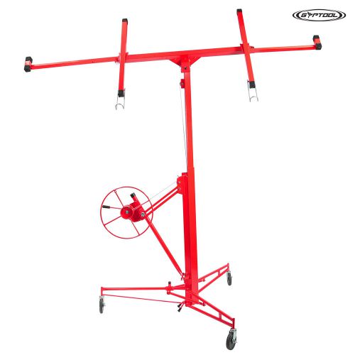 GypTool Drywall Lift Jack &amp; Extension - Panel Lifter Hanging Hoist 15&#039; - Red