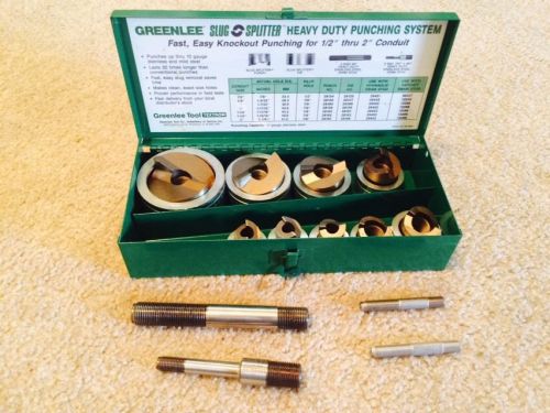 Greenlee 7307 slug splitter  heavy duty knockout punch set, brand new electrical for sale