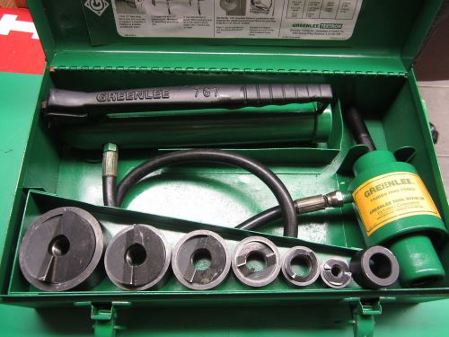 GREENLEE 7646 RAM &amp; HAND PUMP HYDRAULIC DRIVER KIT,PREOWNED,VERY NICE ,FAST SHIP