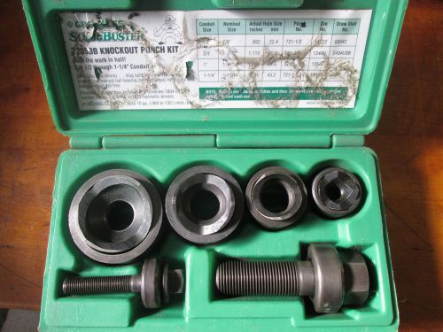 GREENLEE 735  CONDUIT KNOCKOUT PUNCH SET 1/2&#034; to 1 1/4&#034;