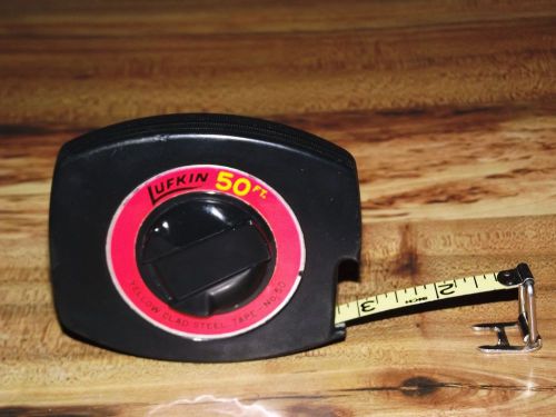 Lufkin 50 ft. yellow clad steel tape measure crank up model 50 for sale