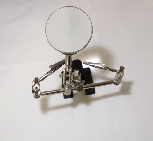 HELPING HAND THIRD HAND TOOL MAGNIFIER SOLDERING JEWELRY HOBBY WATCH