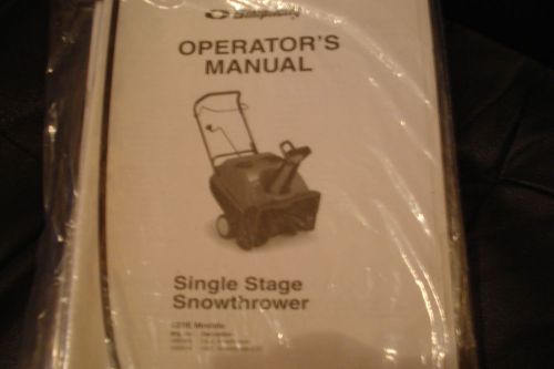 Simplicity Snow Blower Manual