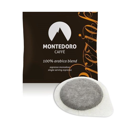 300 Espresso Pods - Montedoro Caffe` Prezioso 100% Arabica - Espresso Machine -