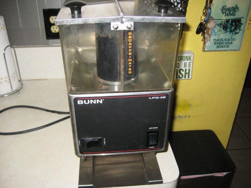 Bunn lpg 2e lpg2e coffee bean grinder dual twin hopper commercial 120 volt for sale