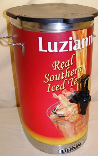 Bunn tdo-4 iced tea dispenser 4 gallon urn with luzianne cover for sale