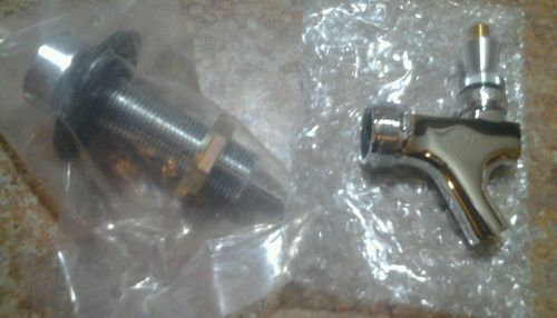 !beer faucet and 3 1/2&#034; inch shank combo,  built in barbed nipple! for sale