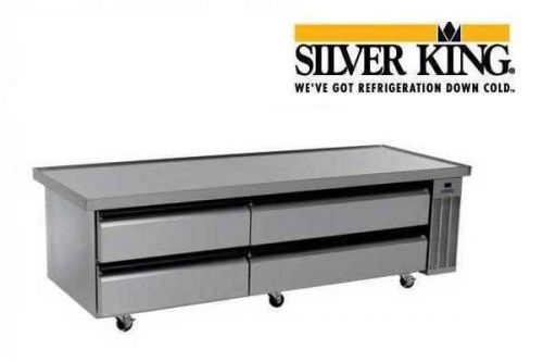 Silver king heavy duty 84&#034; chef base 10 pan capacity skrcb84h-c6 for sale