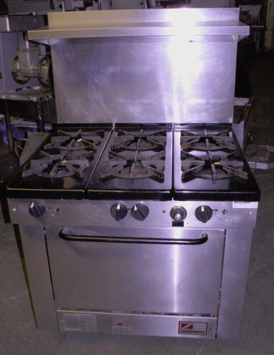 Southbend 300-f 6 burner range w/ conventional oven for sale