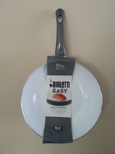 **new** bialetti aeternum 11&#034; ceramic non-stick stir fry pan - cookings best! for sale