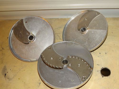 LOT OF 3 HOBART ROBOT COUPE  MIXER  CHEESE GRATER SHREDDER KNIFE 7 1/2&#034; - (HOB4)