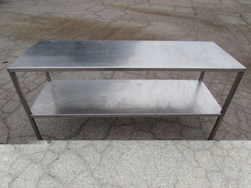 STAINLESS STEEL TABLE 6&#039;X2&#039;X2&#039;11&#034; 2-TIER ***XLNT***