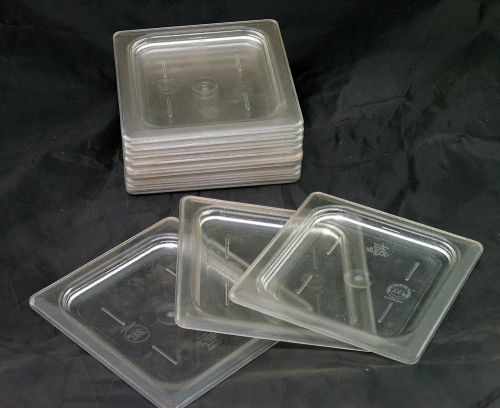 Lot of 12 Cambro 1/6 Pan Lids, 2 Lots available.