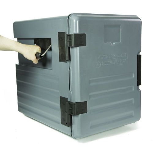 Avatherm 601M Insulated Food Containers Thermo Front Loader, Removable Door Gray