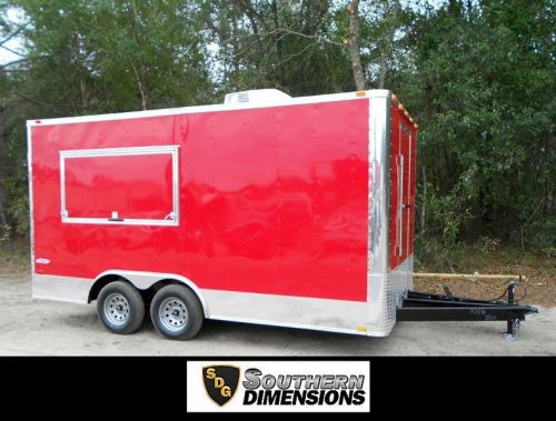 16&#039; Concession Trailer-Red Trailer